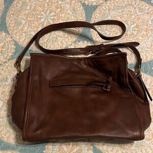 Elegant Brown Leather Women's Bag